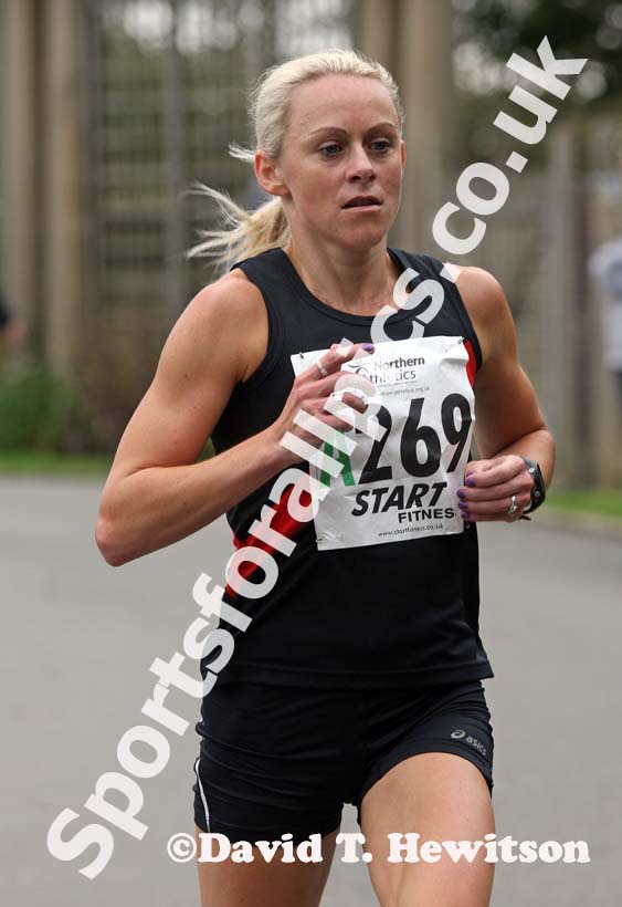 Jennifer Meadows (Wigan and District AC) ifinished in second place on the first leg of the Northern Womens 4 Stage Road Relay.